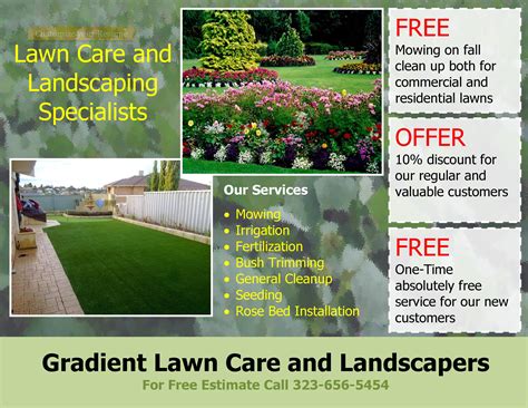 30 Free Lawn Care Flyer Templates Lawn Mower Flyers Templatelab