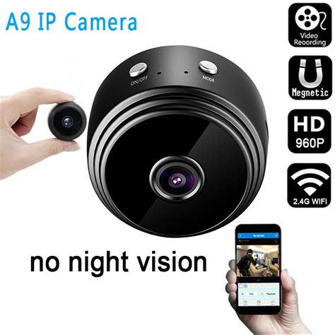 A9 1080p Wifi Ip Camera Home Security Small Size With Night Vision