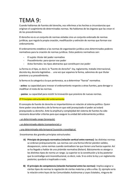 Tema Constitucional Resumen Tema Cuando Hablamos De Fuentes