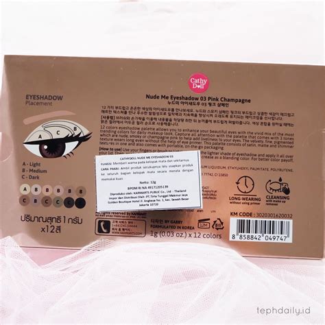 Review Nude Me Pink Champagne Eyeshadow Palette Cathy Doll