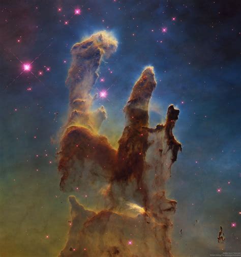 Hubble S Pillars Of Creation M16 The Astronomy Enthusiast