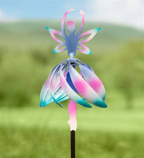 Metal Fairy Ballerina Wind Spinner Wind And Weather Wind Spinners