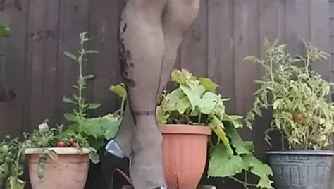 Kelly CD Horny Carpark Wank In Cream Low Cut Dress And Heels British Shemale Outdoor Porn