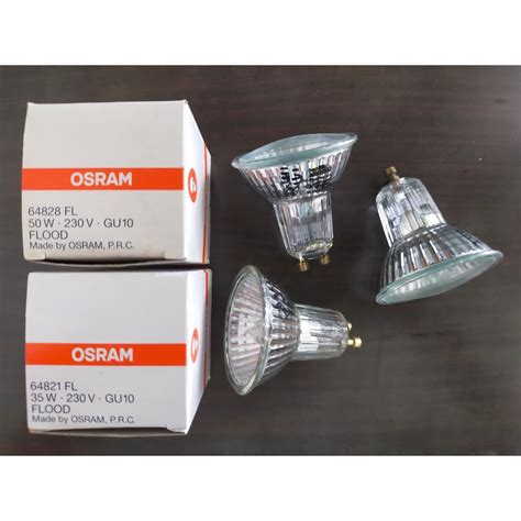 Osram HALOPAR 16 GU10 230V 35W 50W FLOOD Halogen Bulb (MR16) | Shopee ...