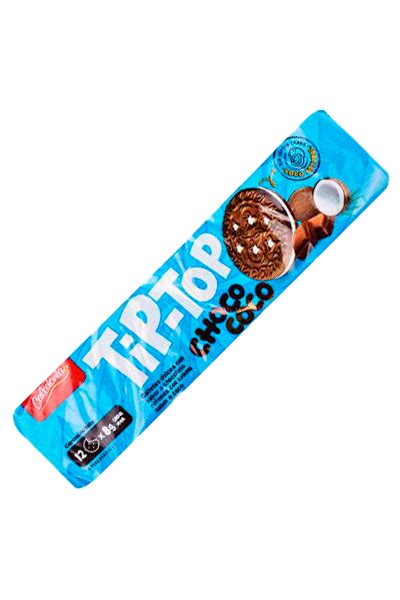 TIP TOP GALLETAS CHOCO COCO 96GR Limpiatodo