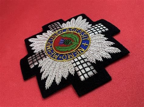 The Scots Guards Blazer Badge The Scottish Guards Hand Embroidered