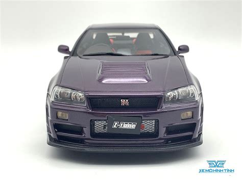 Xe Mô Hình Nissan Skyline Gt R Nismo Z Tune R34 118 Otto Tím Shop Xe Mô Hình Tĩnh