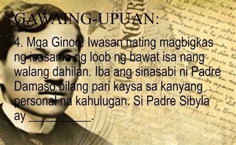 Filipino Noli Me Tangere Kabanata Nakikilala Ang Mga Tauhan