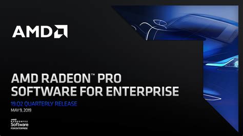 AMD Releases Radeon Pro Software for Enterprise 19.Q2: Gaming Driver ...