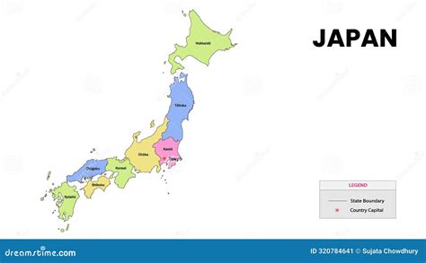 Japan Map State And District Map Of Japan Detailed Colourful Map Of