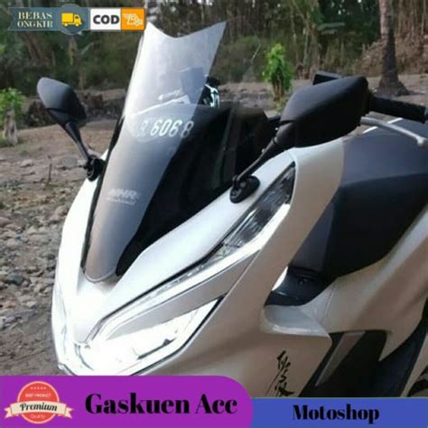 Visor Windshield PCX MHR Pendek Clear Dan Smoke Rayben Lazada Indonesia