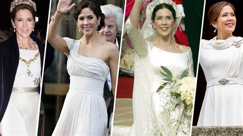 Queen Mary of Denmark's 10 beautiful bridal looks: Grecian gowns, form ...