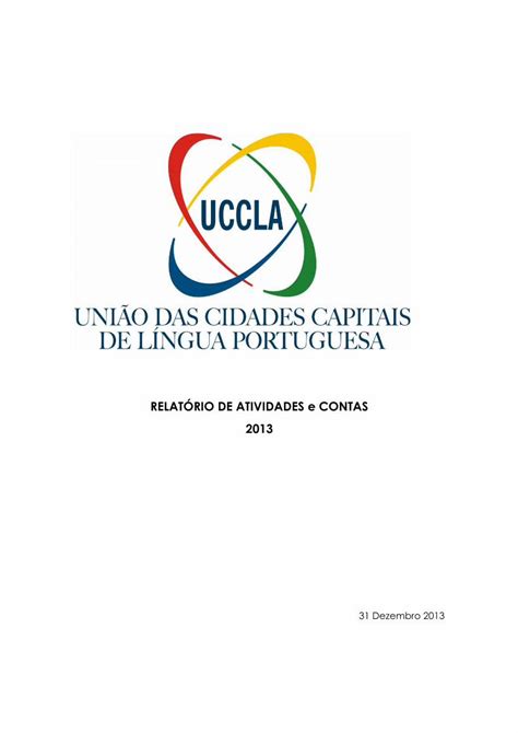 Pdf RelatÓrio De Atividades E Contas 2013 Uccla Dokumentips