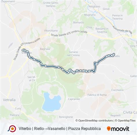 Linea Cotral Orari Fermate E Mappe Viterbo RielloVasanello