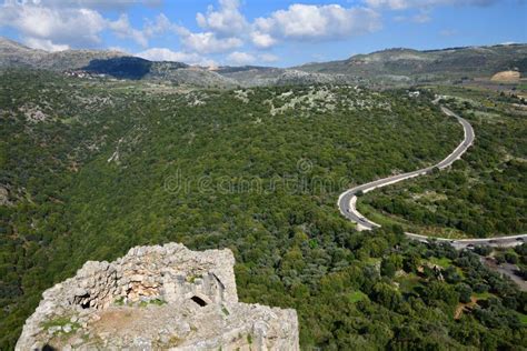 Saar Waterfall, in the Golan Heights Stock Image - Image of heights ...