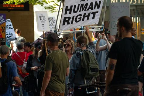 Roe V Wade Women S Day Protest In Seattle Washington On October 8