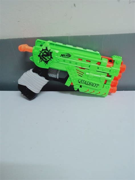 Nerf Zombie N Strike Quadrot Elite Blaster Dart Gun Hobbies Toys