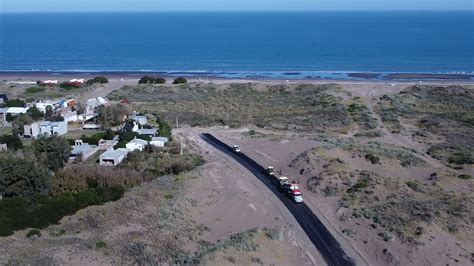 Comenzó la pavimentación del Camino de Cintura Monte Hermoso Sauce