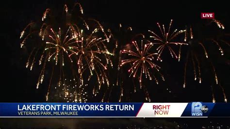 Fireworks show returns to Milwaukee lakefront