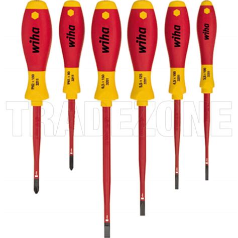 Wiha Piece Softfinish Electric Slimfix Screwdriver Set