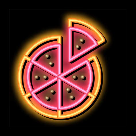 Sliced Pizza Neon Glow Icon Illustration 17791424 Vector Art At Vecteezy