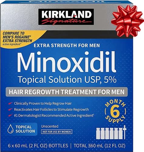 Kirkland Signature Minoxidil Solución Tópica Al 5 Para