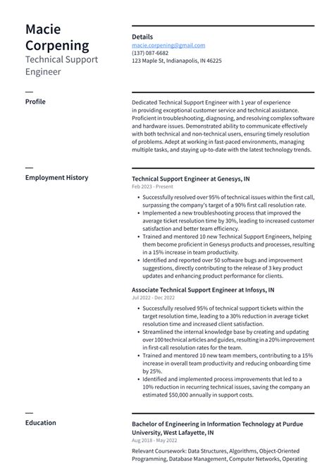 Top 16 Technical Support Engineer Resume Objective Examples