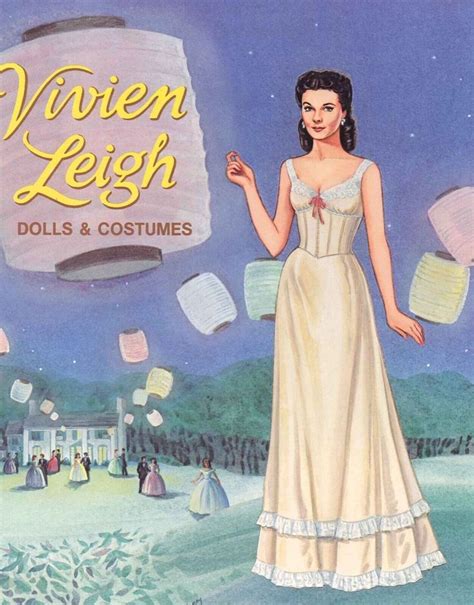 Vintage Uncut Vivien Leigh Paper Doll Hd Reproduction Lo Pr Top