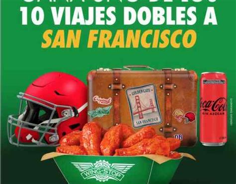 Promoción Wingstop NFL 13 Aniversario Gana 1 de 10 viajes dobles a un