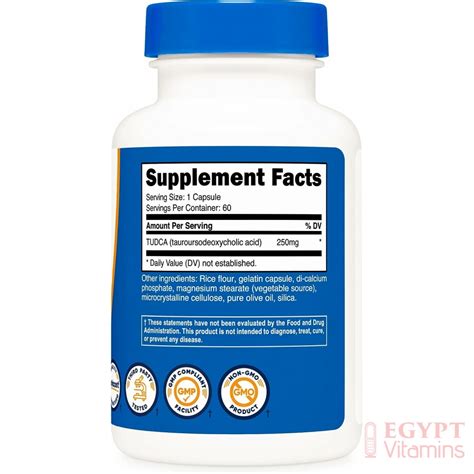 Nutricost Tudca 250mg 60 Capsulesمكمل غذائى لدعم صحة الكبد 250 مجم