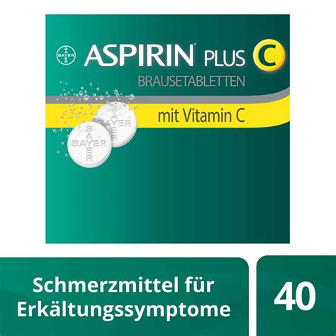 Aspirin Plus C Brausetabletten 40 Stk Apotheke De