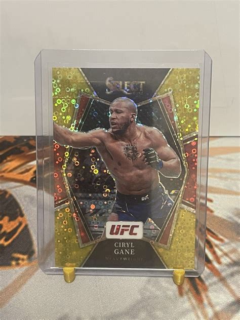 Panini Select Ufc Premier Level Ciryl Gane Gold Disco Prizm