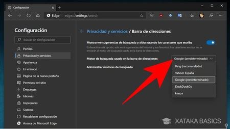 Microsoft Edge Cambio Del Motor De B Squeda Del Navegador Est Ndar