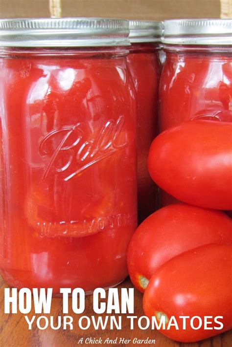 How To Can Tomatoes With Images How To Can Tomatoes Canning Recipes Tomato