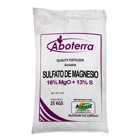 Sulfato De Magnesio Soluble Agroesa Desde Cuidando Y Nutriendo