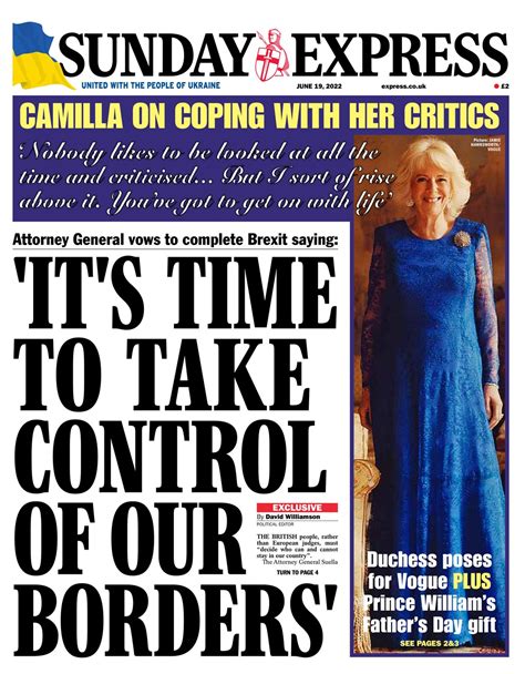 Sunday Express Front Page 19th Of June 2022 Tomorrows Papers Today