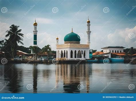 Terapung Tengah Floating Beautiful Mosque Masjid Tengku Malaysia Known