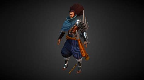 lol yasuo  texture  model  cjxander  sketchfab