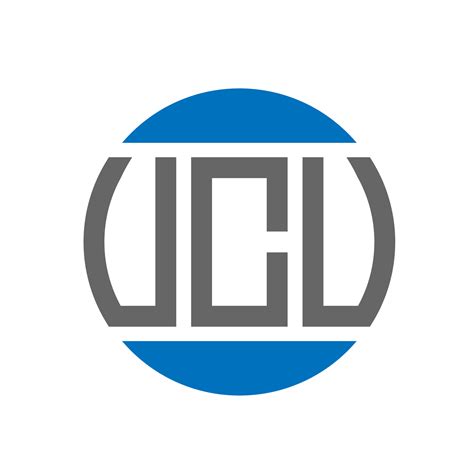 ucu letter logo design  white background ucu creative initials