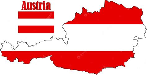 Premium Vector | Austria Map and Flag