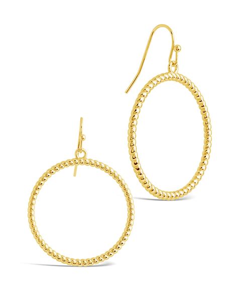 Terina Circle Dangle Earrings Sterling Forever