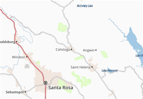 MICHELIN Calistoga map - ViaMichelin