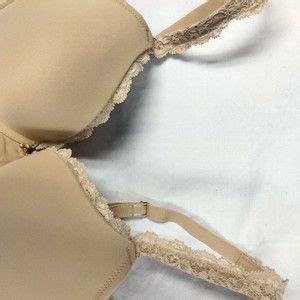 Soma Intimates Sleepwear Soma Bra Size 34d Embraceable Push Up Lace Trim Beige Nude