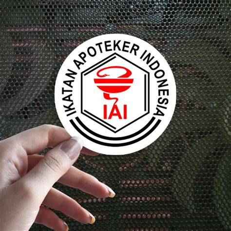 Sticker Decal Vinyl Tahan Air Iai Ikatan Apoteker Indonesia Lazada