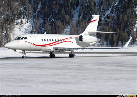 VQ BIJ Private Dassault Falcon 2000LX At Samedan Engadin Photo ID