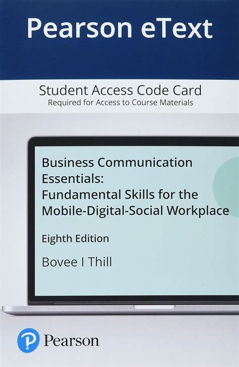 Buy Business Communication Essentials Pearson Etext Access Card