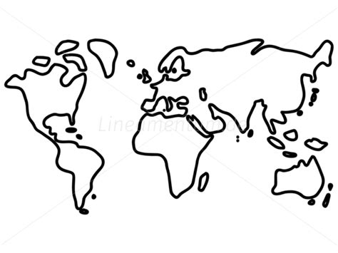 Weltkarte Umrisse Umriss Landkarte Karte Grob Reisetagebuch Plotter