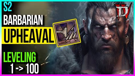 Diablo Season Barbarian Upheaval Build Leveling Easy