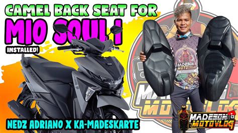 CAMEL BACK SEAT FOR MIO SOUL I I NEDZ X KAMADESKARTE I PURE BLACK