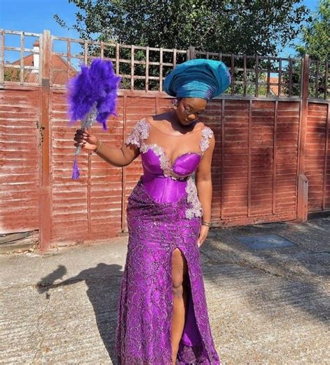 Pin By Meg Slookbook On Nigerian Wedding Attire Elegant Dresses